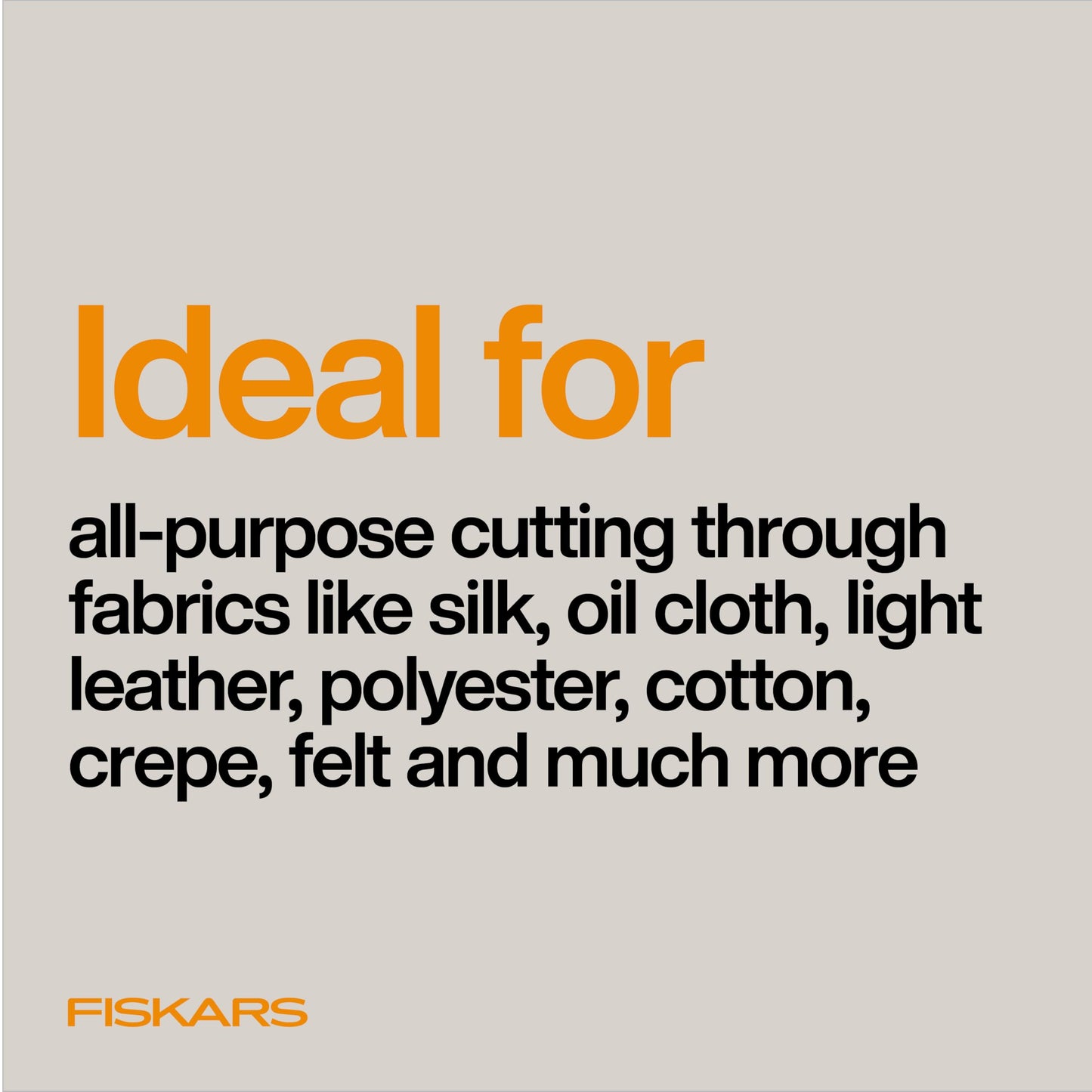 Fiskars RazorEdge Fabric Scissors - 8" Heavy Duty Fabric Shears with SoftGrip Ergonomic Handle, Premier Grade Stainless Steel Blades Fiskars