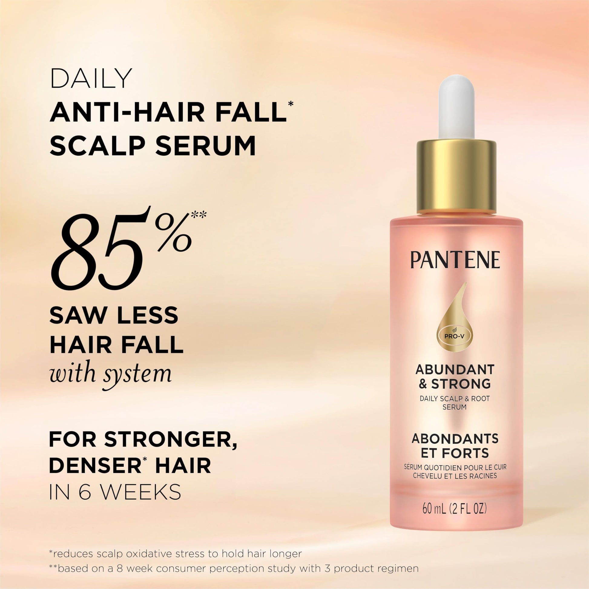 Pantene Abundant & Strong Daily Scalp Serum, Strengthens Scalp’s Hold on Roots, 60 ml - Available at All In One Marketplace Canada