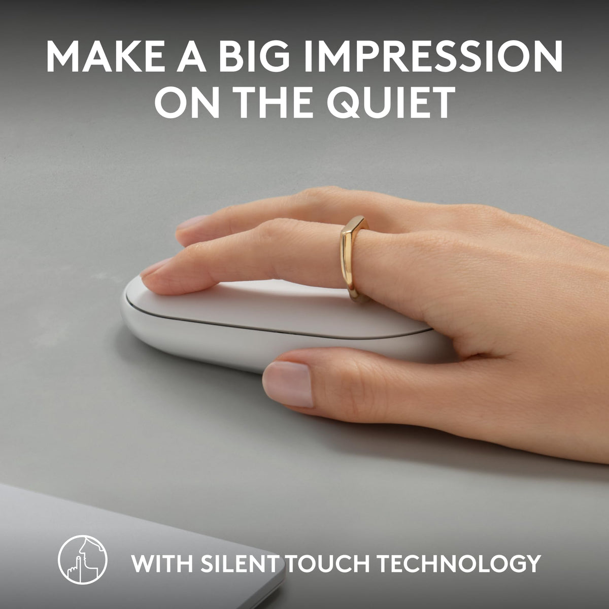 Logitech M350s Pebble 2 Bluetooth Wireless Mouse - Tonal White