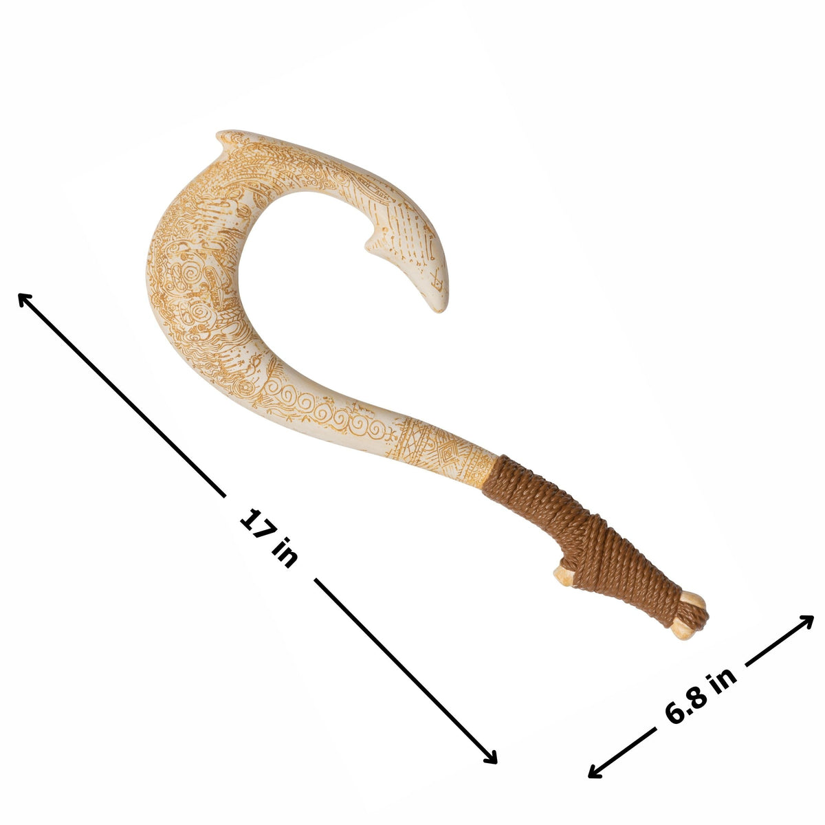 Disney Moana Fish Hook Costume Accessory, Officially Licensed 17 Inch Halloween Plastic Costume Prop