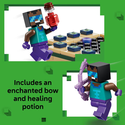 LEGO Minecraft Nether & End Portal Journey Building Toy for Boys & Girls - Video Game Playset & Toy Figures for Kids, Ages 7+ - W/Cool Hero Minifigure - Gift Idea for Birthdays - 21584 - Available at All In One Marketplace Canada