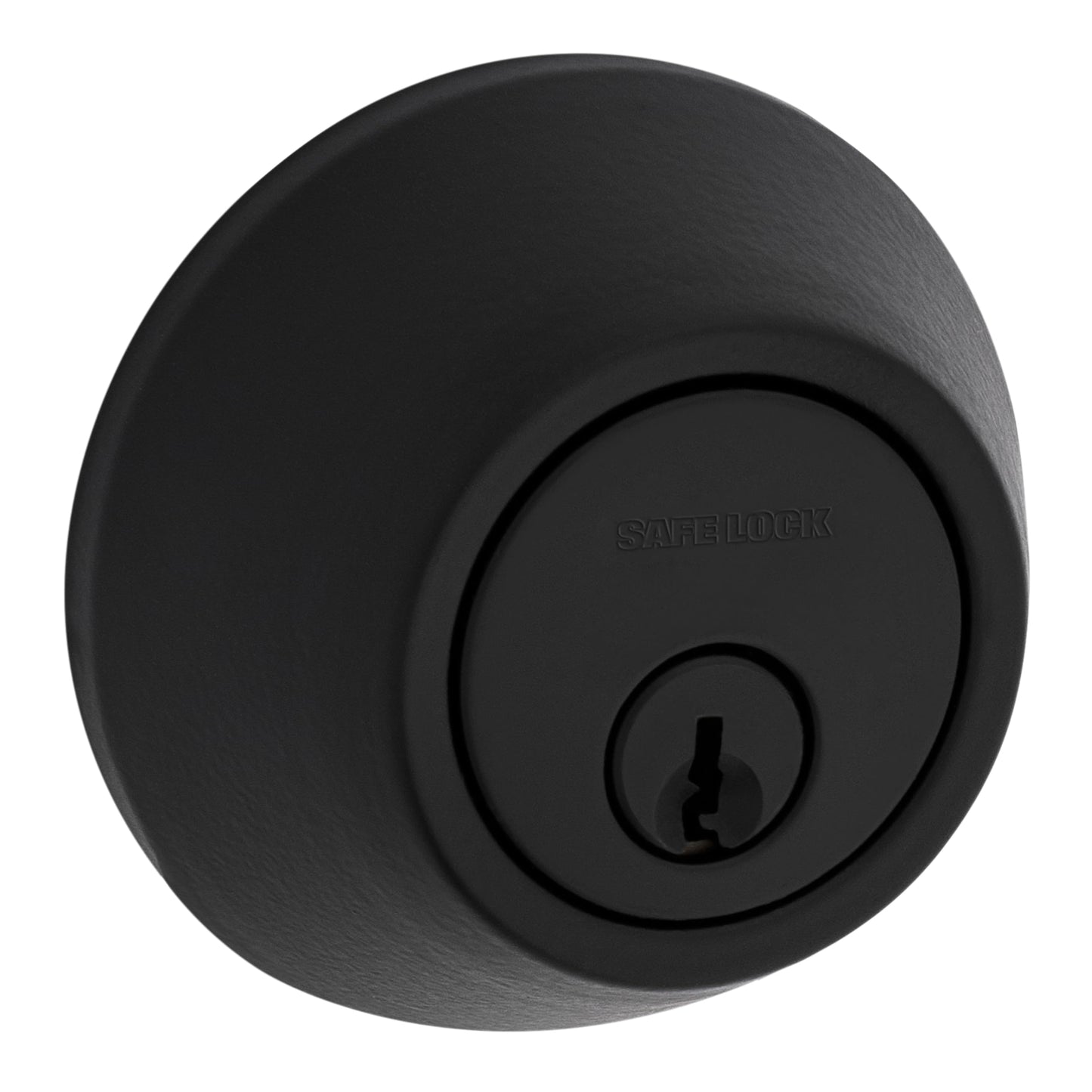 Weiser Safelock Matte Black Round Deadbolt Lock, ANSI/BHMA Grade 3 Certified Front Door Lock, Exterior Door Lock with Key, Traditional Door Locks for Entry Door 🍁 All In One Marketplace Canada