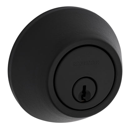 Weiser Safelock Matte Black Round Deadbolt Lock, ANSI/BHMA Grade 3 Certified Front Door Lock, Exterior Door Lock with Key, Traditional Door Locks for Entry Door 🍁 All In One Marketplace Canada