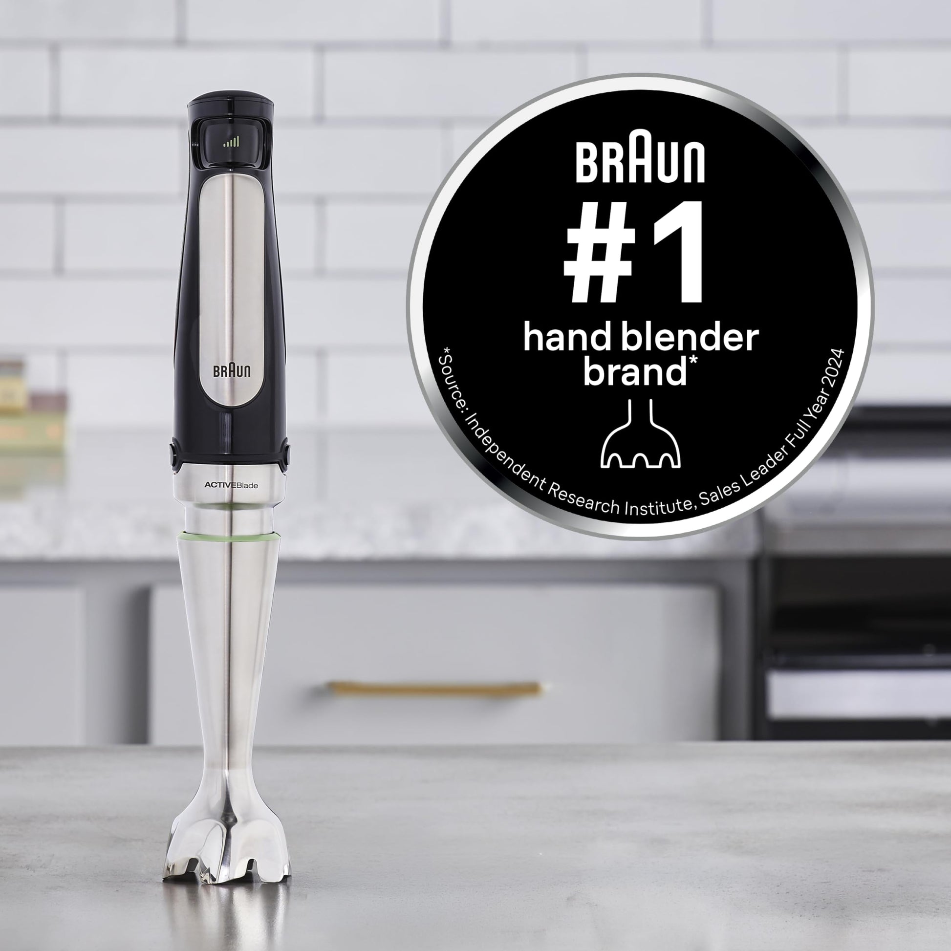 Braun MultiQuick 7 3-in-1 Immersion Blender with Food Processor – Powerful Handheld Electric Stick Blender - Emulsifier for Chopping, Beating & Whisking - Ideal for Soup, Puree, Smoothies & More - Available at All In One Marketplace Canada