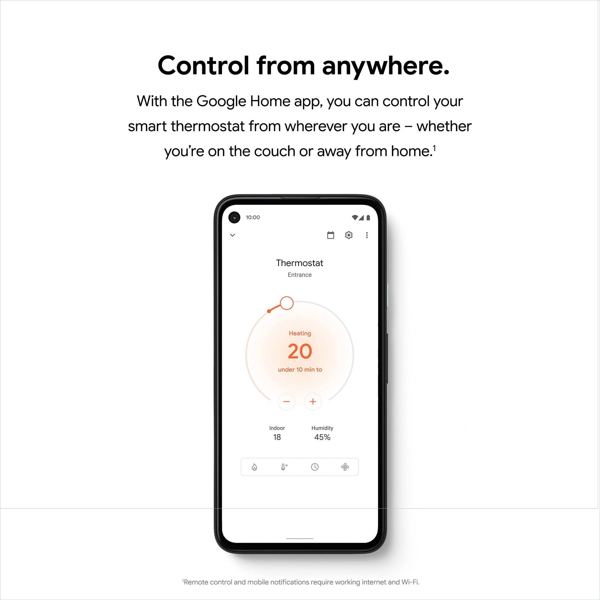 Google Nest Thermostat - Fog Google