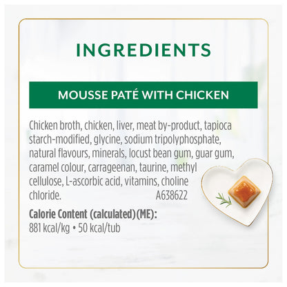 Fancy Feast Gems Wet Cat Food, Mousse Pâté with Chicken 57g (2 Pack x 8) Fancy Feast