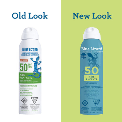 Blue Lizard Kids Mineral SPF 50 Sunscreen Spray, Broad-Spectrum UVA/UVB Protection, Water-Resistant, Zinc Oxide Formula, 142 g