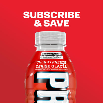 PRIME Hydration CHERRY FREEZE | Sports Drinks | Electrolyte Enhanced | B Vitamins | Antioxidants | 2g of Sugar | 500 mL | 12 Pack PRIME HYDRATION