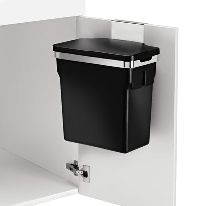 simplehuman 10 Liter / 2.6 Gallon In-Cabinet Trash Can, Heavy-Duty Steel Frame, Black simplehuman