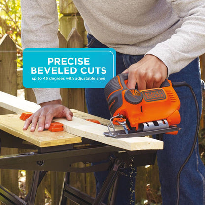 BLACK+DECKER Jig Saw, Smart Select, 5.0-Amp (BDEJS600C) BLACK+DECKER