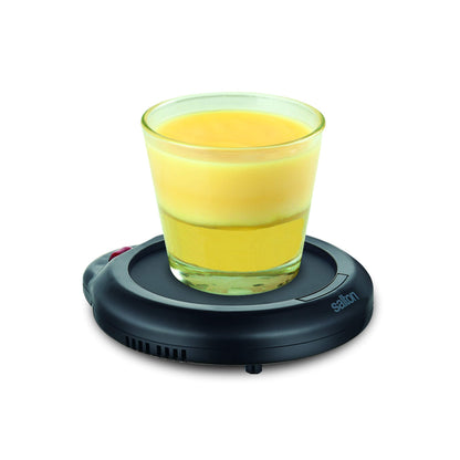 Salton Electric Mug Warmer | Keeps Beverages Hot for Hours | Versatile Coffee, Tea, Candle & Sauce Warmer | Compact Desk Accessory | Ideal for Office & Home | Black | 100% Canadian-owned & operated - Available at All In One Marketplace Canada