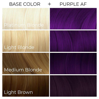 ARCTIC FOX CRUELTY FREE 100% VEGAN SEMI PERMANENT HAIR COLOUR DYE (236 ml, PURPLE AF)