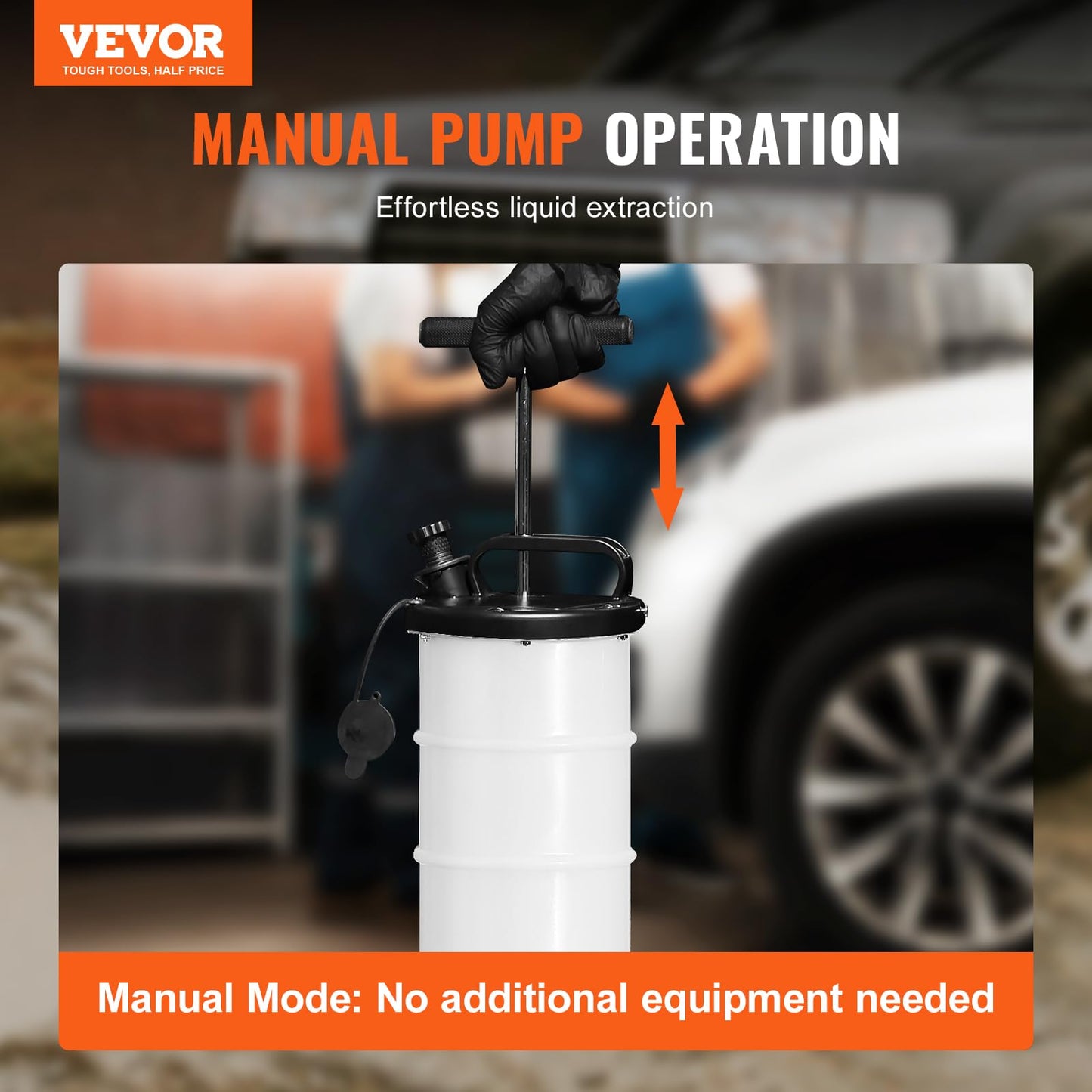 VEVOR Fluid Extractor, 1.74 Gallons (6.5 Liters), Manual Hand-Operated Oil Changer Vacuum Fluid Extractor with Dipstick and Hose, Oil Extractor Change Pump for Automotive Fluids Vacuum Evacuation 🍁 All In One Marketplace Canada