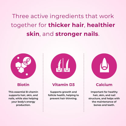 Biotin 10000MCG Hair Vitamins For Hair Growth Women | Canadian-Made | Promotes Healthy Skin & Nail Growth - Supports Muscle Function - Biotin Supplement - Hair Growth Products for Women - 120 capsules - Available at All In One Marketplace Canada