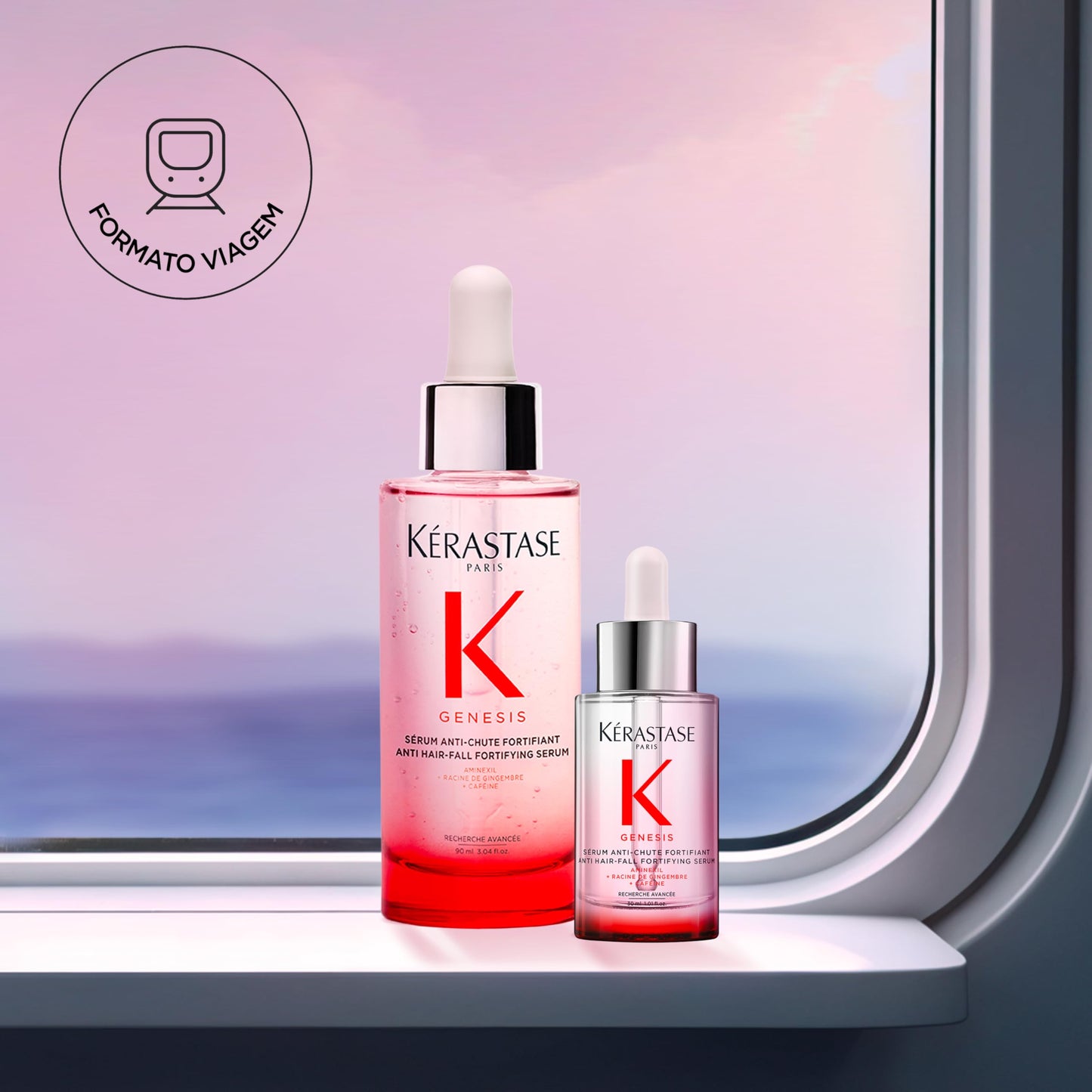 KÉRASTASE Genesis Fortifying Serum - Strengthens & Reduces Breakage - Lightweight No-Rinse Formula - Aminexil, Ginger Root & Caffeine - Fine & Fragile Hair Prone to Loss - 30 ml - Available at All In One Marketplace Canada