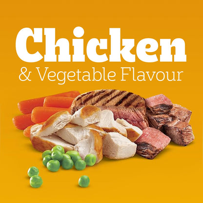 PEDIGREE Vitality+ Dry Food for Adult Dogs, Roasted Chicken & Vegetable Flavour, 100% Complete and Balanced Nutrition, 20kg Bag - Available at All In One Marketplace Canada
