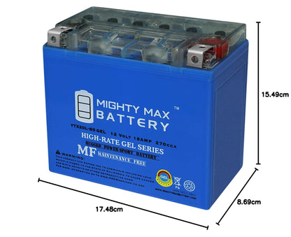 Mighty Max Battery YTX20L-BS Gel 12V 18AH Power Sport Battery Brand Product