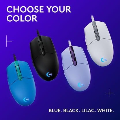 Logitech G203 Wired Gaming Mouse - White