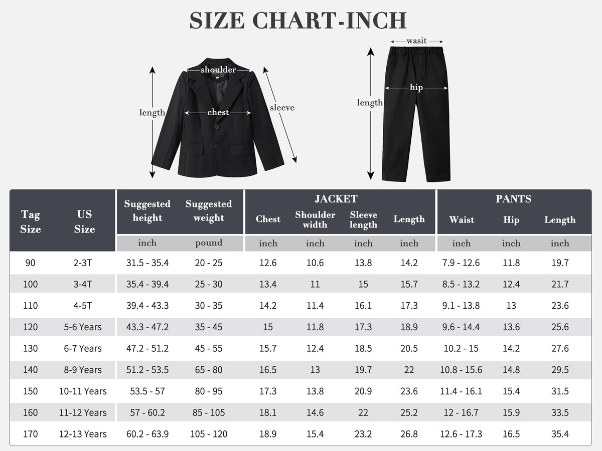 LOLANTA Boys Black Suit Tuxedo Jacket Blazer Formal Outfits(Black, 11-12Y) 🍁 All In One Marketplace Canada