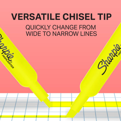 Sharpie Tank Highlighters, Chisel Tip, Yellow, 36 Count 🍁 All In One Marketplace Canada