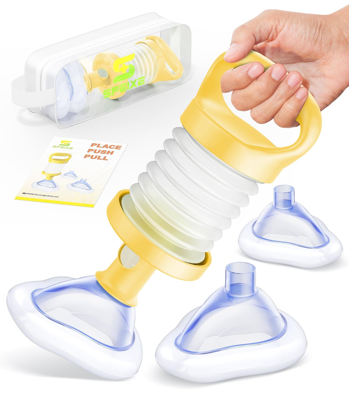 SFEIXE Choking Rescue Device, Portable Suction Rescue Device First Aid Kit for Kids and Adults, Portable Airway Suction Device | Anti Choking Device for Children and Adults Home Kit - Available at All In One Marketplace Canada