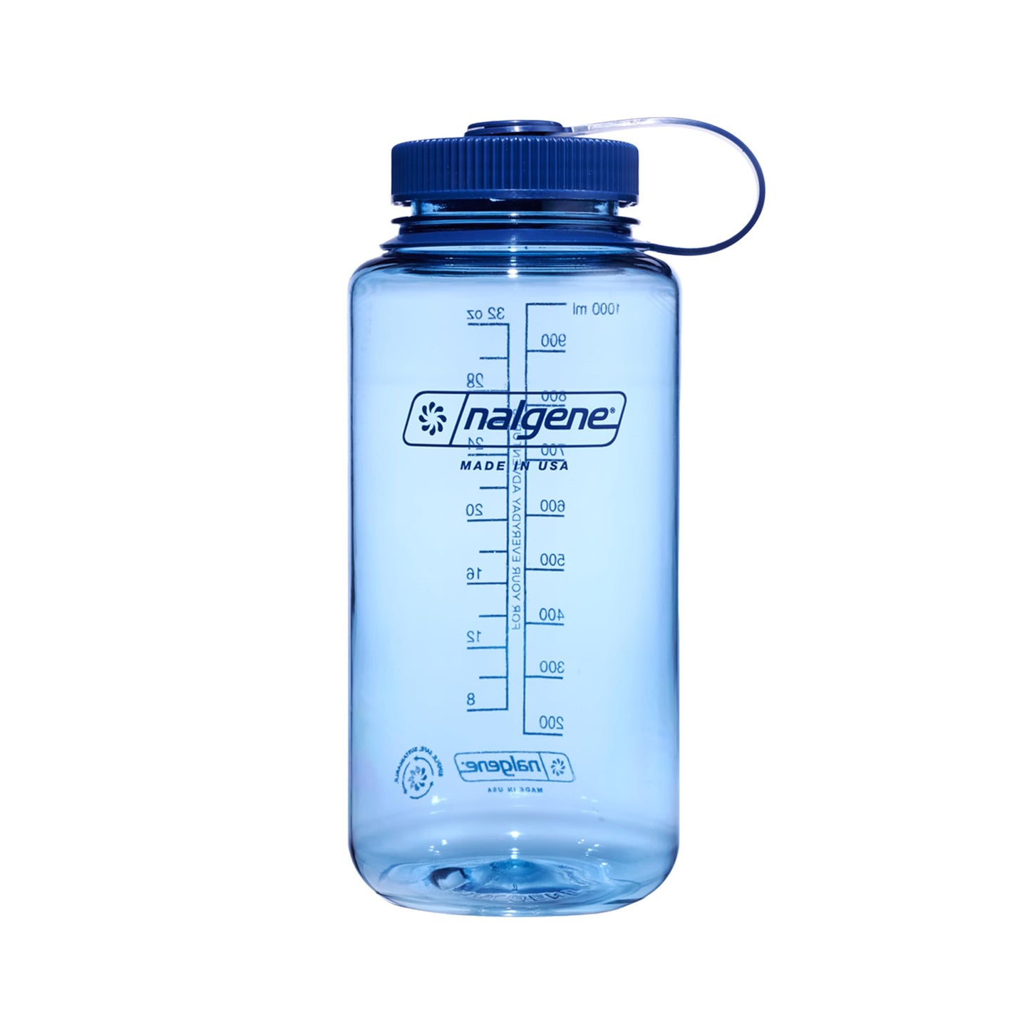 Nalgene 32 oz Wide Mouth Water Bottle, Baby Blue