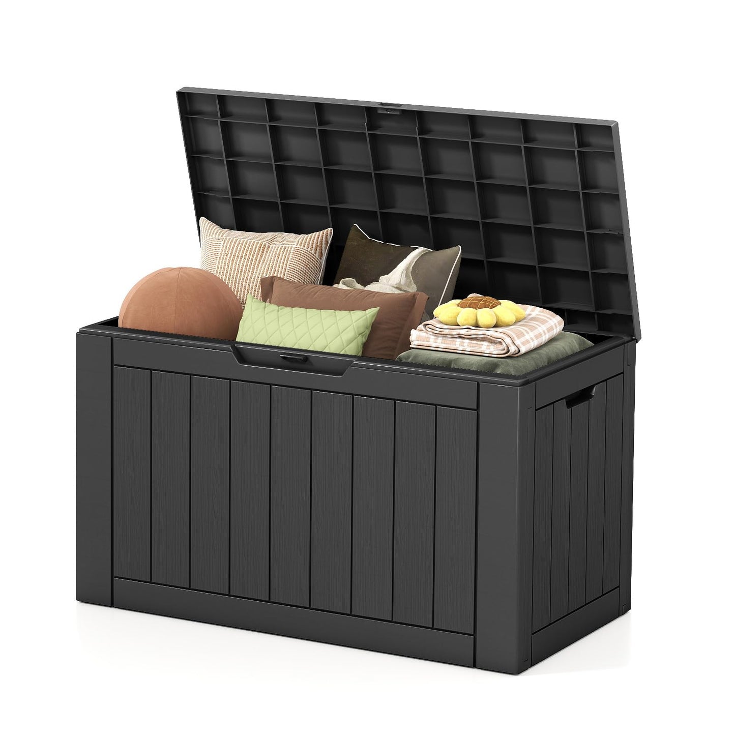 Ceecysaa 45 Gallon Deck Box Outdoor, Waterproof Storage Box, Black 🍁 All In One Marketplace Canada