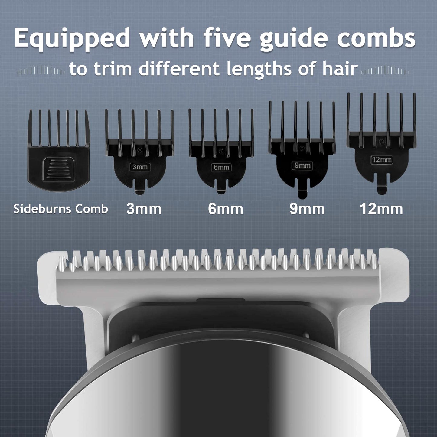 Ufree Beard Trimmer for Men, Waterproof Electric Razor Shaver for Nose, Body, Face and Mustache, Cordless Hair Clippers Men Grooming Kit, Gifts for Husband Father Silver - Available at All In One Marketplace Canada