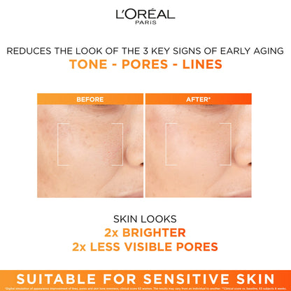 L'Oréal Paris 12% Pure Vitamin C Serum, Face Serum with Vitamin E & Salicylic Acid for Antioxidant Protection & Less Visible Pores, Revitalift Derm Intensives, 30mL - Available at All In One Marketplace Canada