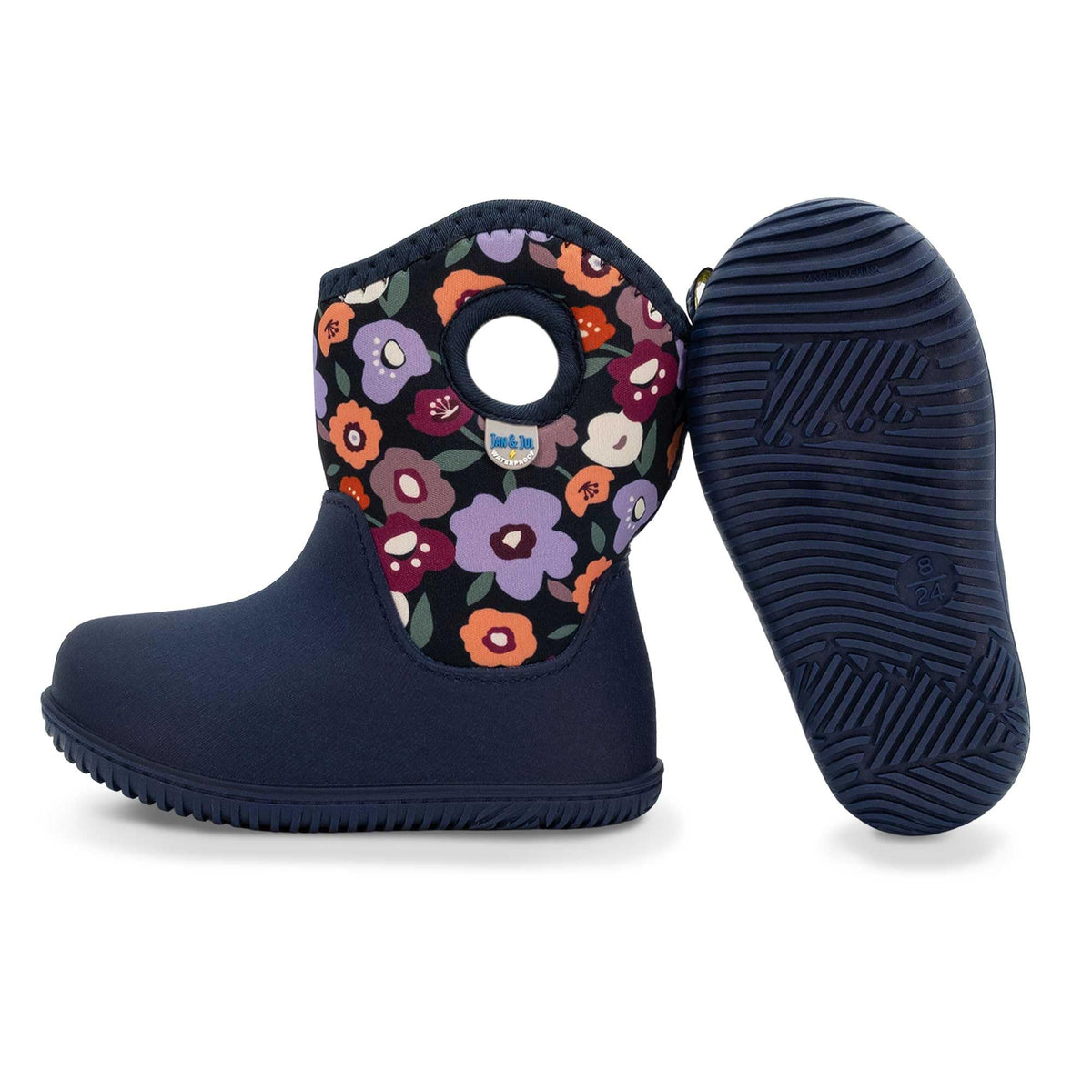 Jan & Jul Waterproof Winter Boots for Toddlers (Winter Flowers, US 8) 🍁 All In One Marketplace Canada