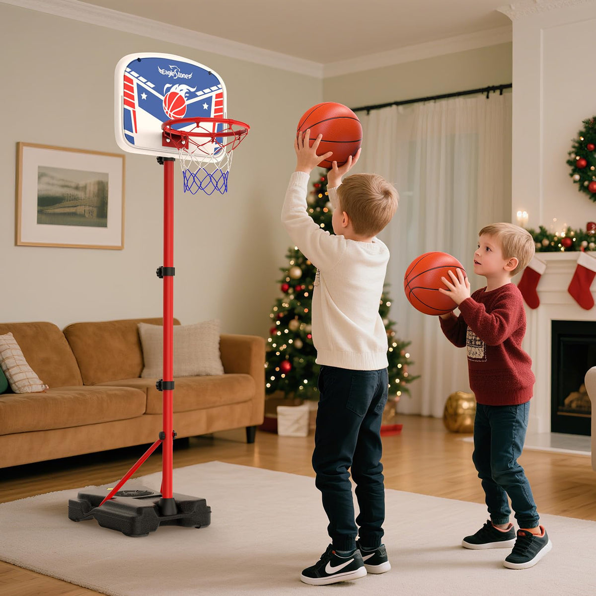 EagleStone Kids Basketball Hoop with Stand Adjustable Height Indoor Outdoor 🍁 All In One Marketplace Canada