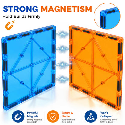 Qltytoy Large Magnetic Tiles Kids Toys, 8PCS Jumbo Magnetic Building Blocks 🍁 All In One Marketplace Canada