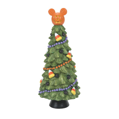 Figurine d'arbre Pumpkintown Manor pour village d'Halloween Disney Department 56, 16,8 cm, multicolore