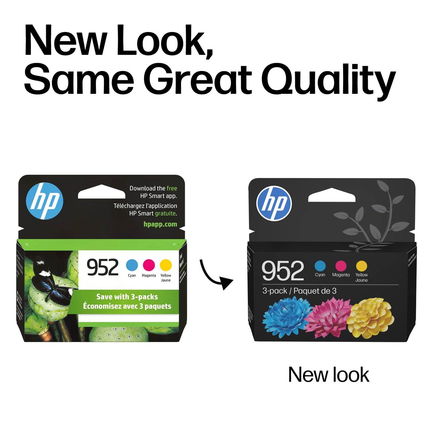 Original HP 952 Cyan, Magenta, Yellow Ink Cartridges (3-Pack) | Works with HP OfficeJet 8702, HP OfficeJet Pro 7720, 7740, 8210, 8710, 8720, 8730, 8740 Series | Eligible for Instant Ink | N9K27AN
