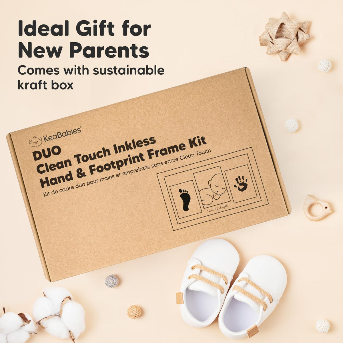 Inkless Hand and Footprint Kit, Boy Girl Newborn Keepsake (Petal Pink) 🍁 All In One Marketplace Canada