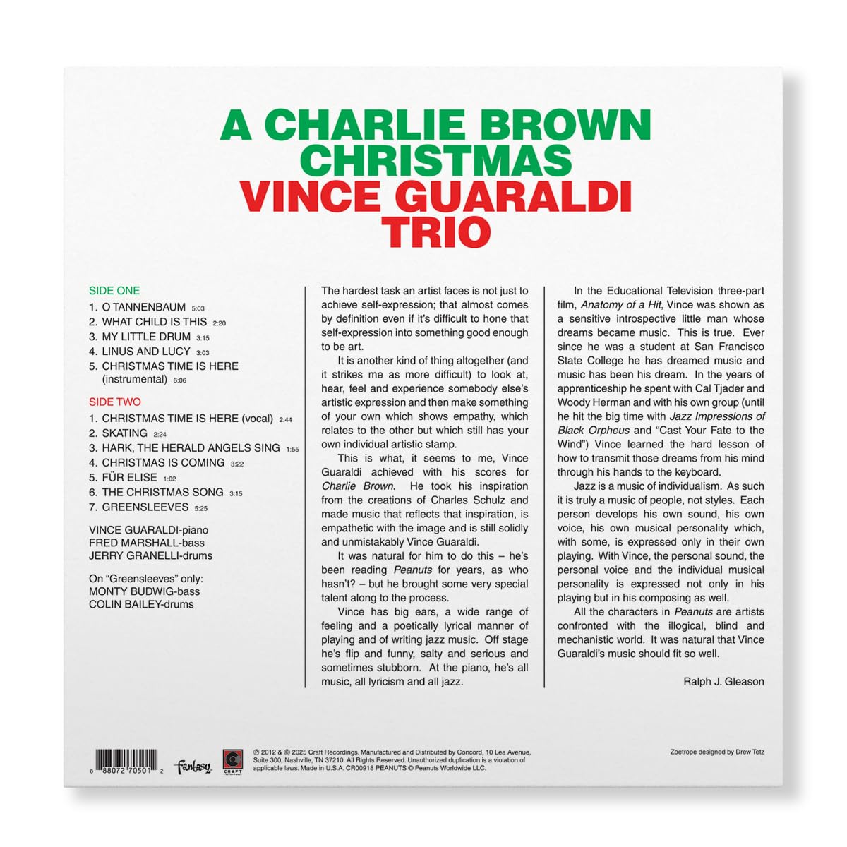 A Charlie Brown Christmas (60th Anniversary) [Zoetrope Edition] (Vinyl) 🍁 All In One Marketplace Canada