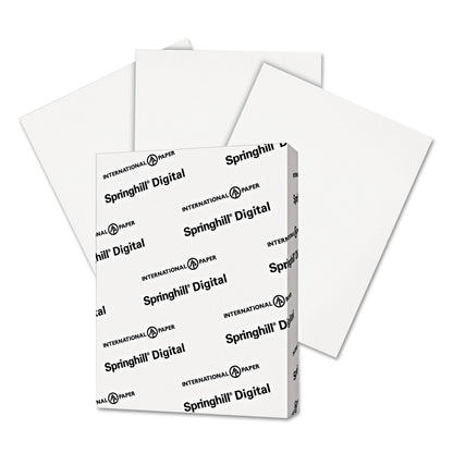 Springhill Cardstock Paper, White Paper, 90lb, 163gsm, 8.5 x 11, 92 Bright, 1 Ream / 250 Sheets - Index Card Stock, Thick Paper (015101R) Springhill