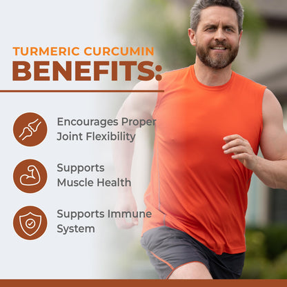 Turmeric Curcumin 1500mg | Turmeric Supplements + Black Pepper | Joint Pain Relief & Anti Inflammatory Pills | High Potency Curcumin Supplements with Black Pepper | Non-GMO, Gluten-Free | 90 Ct