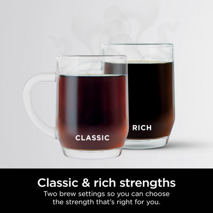 Ninja 12-Cup Programmable Coffee Maker with Glass Carafe – Classic & Rich Brew Styles, Delay Brew & Removable 60oz Water Reservoir, Black/Stainless Steel, CE250C (Canadian Version) Ninja