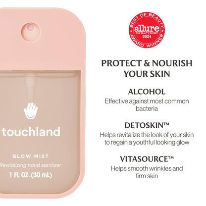 Touchland Hand Sanitizer Spray, 1 FL OZ - Rosewater - Available at All In One Marketplace Canada