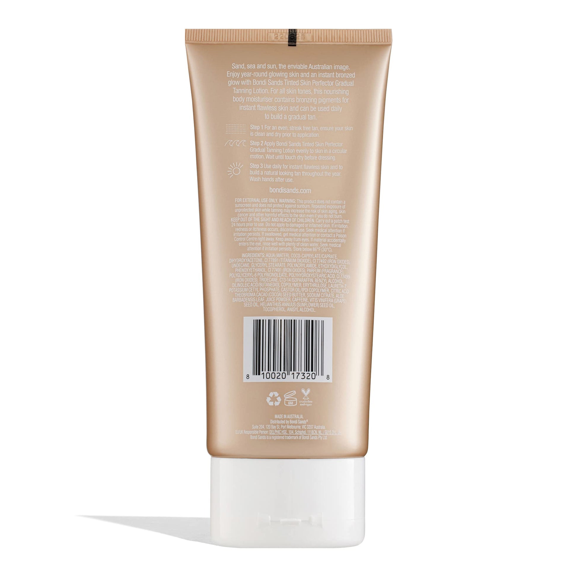 BONDI SANDS GRADUAL TANNING LOTION TINTED SKIN PERFECTOR 150mL (CANADA) Bondi Sands