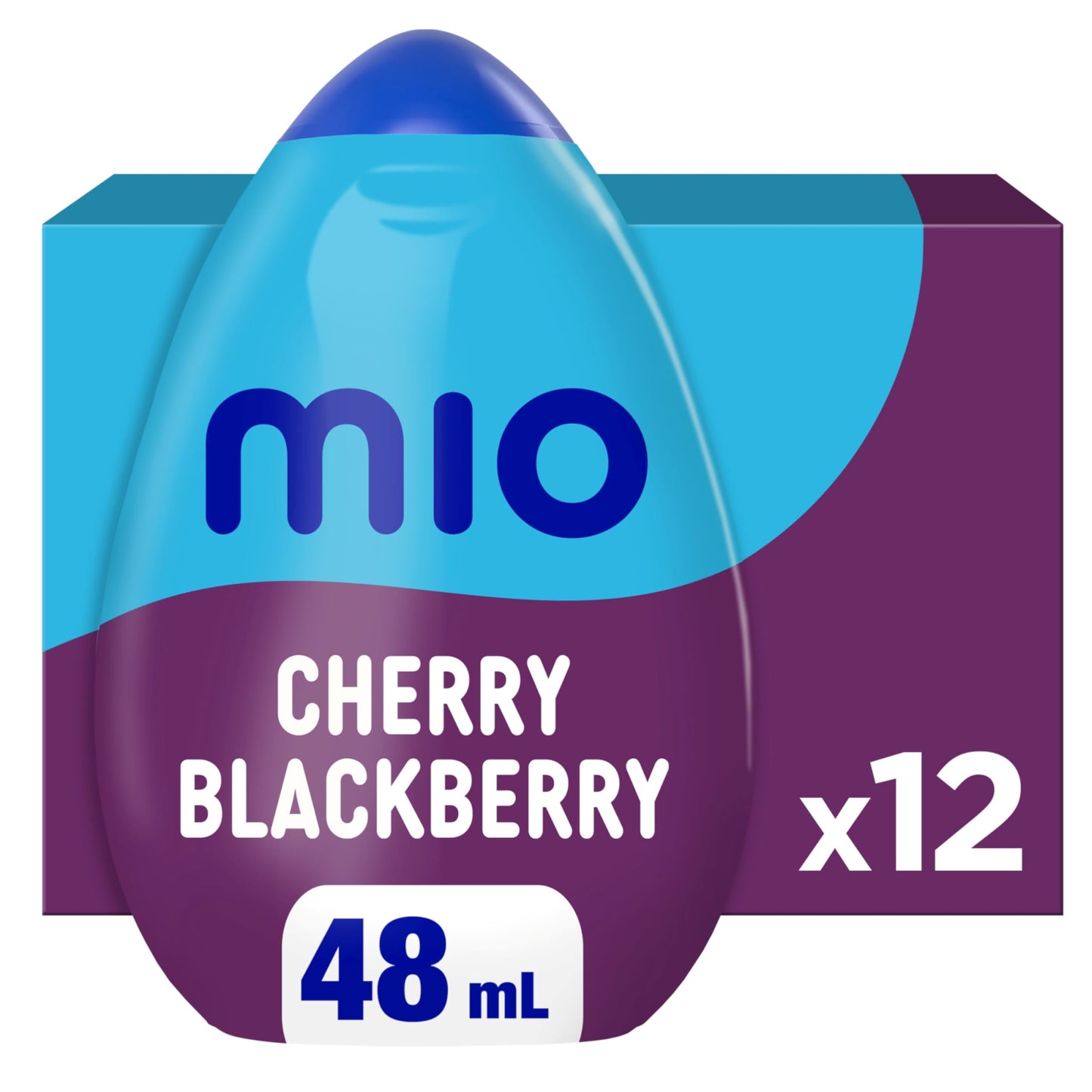 mio Cherry Blackberry Liquid Water Enhancer, 48 mL Bottle (Pack of 12)