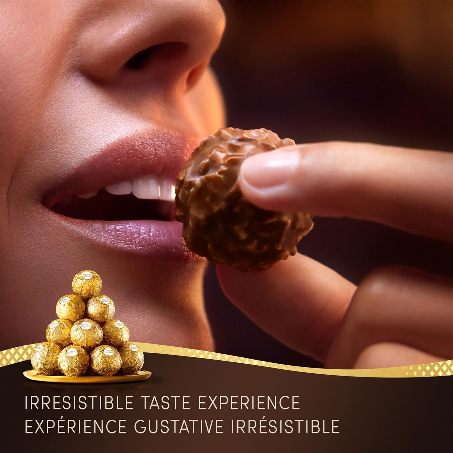 Ferrero Rocher Fine Hazelnut Milk Chocolate - 12 Packs of 3 Pralines (450g)