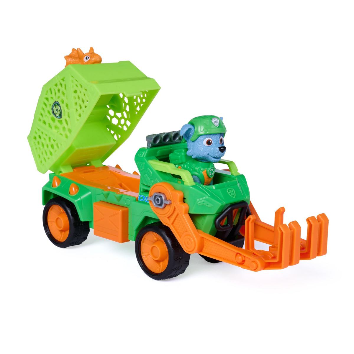 PAW Patrol The Dino Movie Rocky Dino Rescue Recycler Toy Vehicle