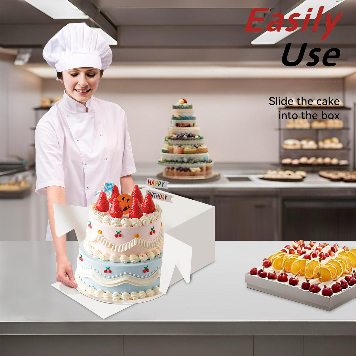 Packpal 20Pack 10 Inch Tall Cake Boxes With Cake Boards (10 boxes & 10 boards), 10X10X8 Inch White Bakery Boxes With Windown For Chocolates, Cajas Pasteles, Cookie, Pastries,Pie, Gift Cakes 🍁 All In One Marketplace Canada