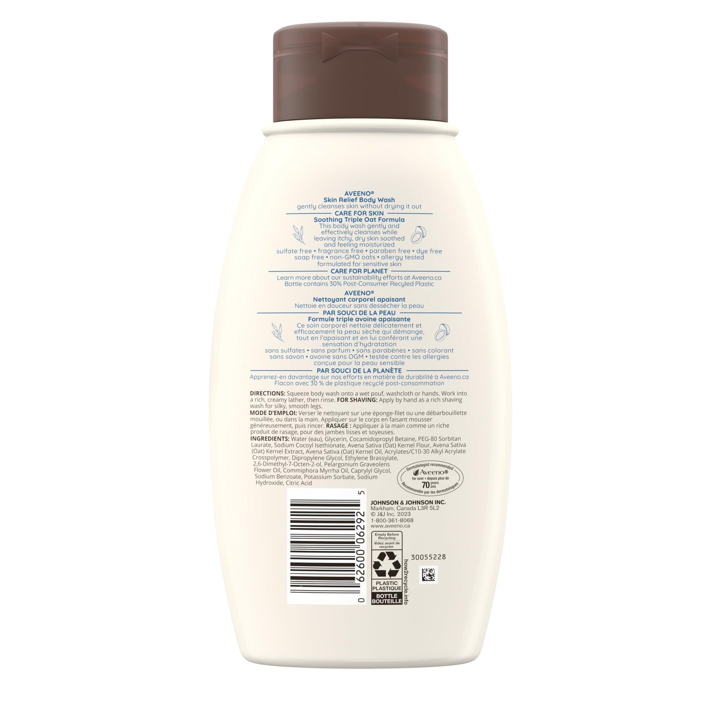Aveeno Skin Relief Body Wash with Colloidal Oatmeal, pack of 2 🍁 All In One Marketplace Canada