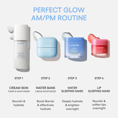LANEIGE Water Bank Blue Hyaluronic Cream Moisturizer Refill: Hydrating Korean Face Cream with Squalane & Ceramide for Skin Barrier Support, Dermatologist-Tested LANEIGE