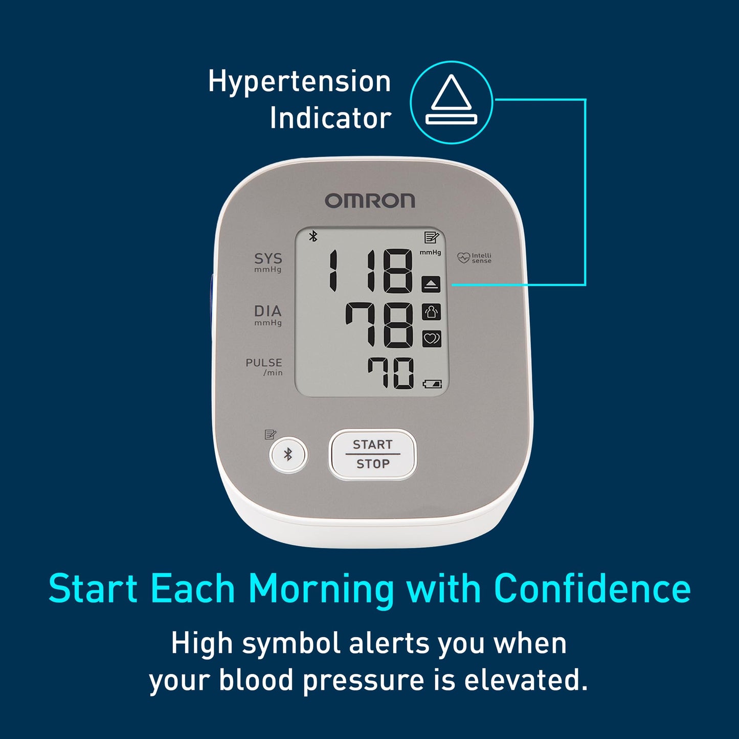 OMRON Bronze Upper Arm Blood Pressure Monitor - Clinically Validated Blood Pressure Arm Cuff - Use OMRON Connect App for Unlimited Measurements - Available at All In One Marketplace Canada