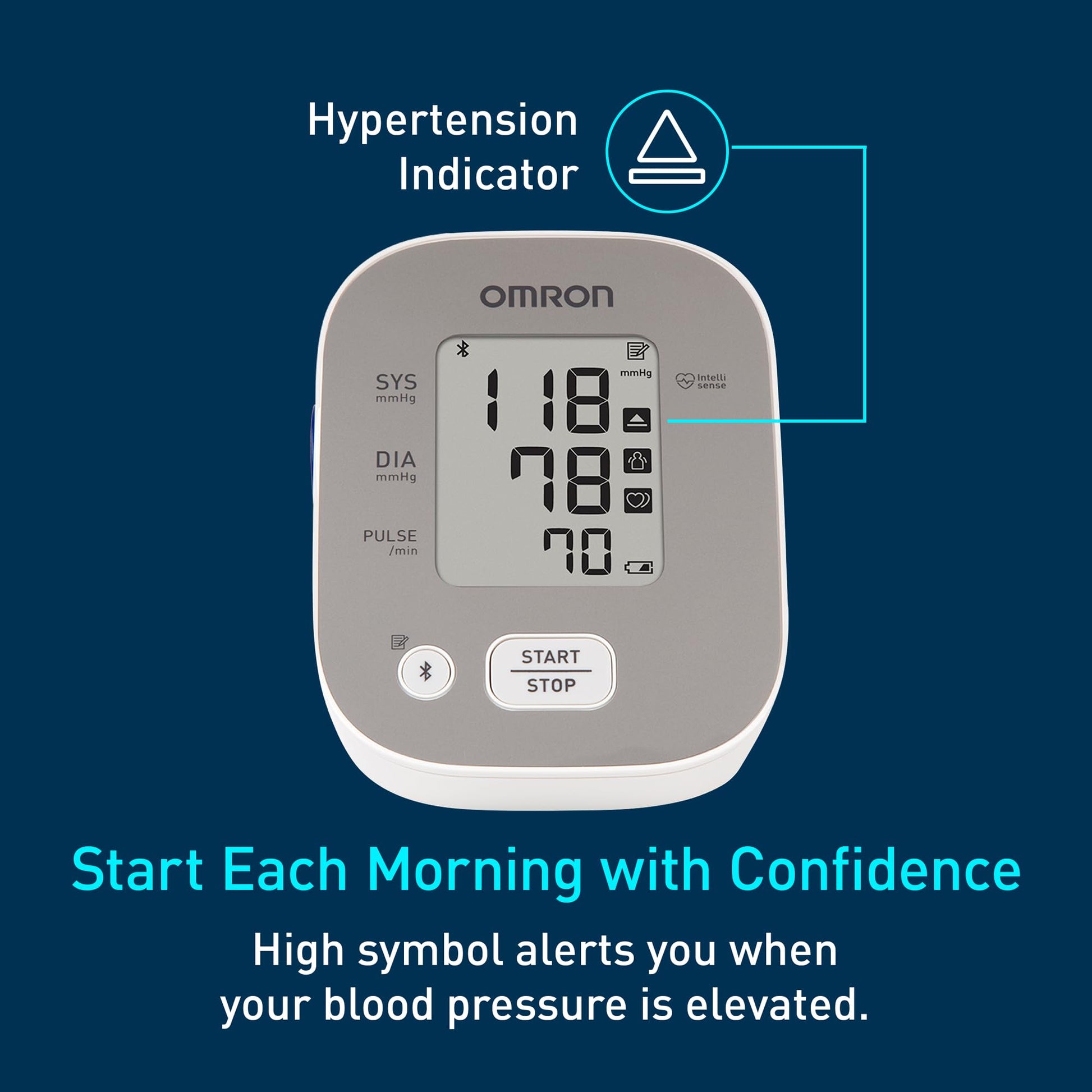 OMRON Bronze Upper Arm Blood Pressure Monitor - Clinically Validated Blood Pressure Arm Cuff - Use OMRON Connect App for Unlimited Measurements - Available at All In One Marketplace Canada