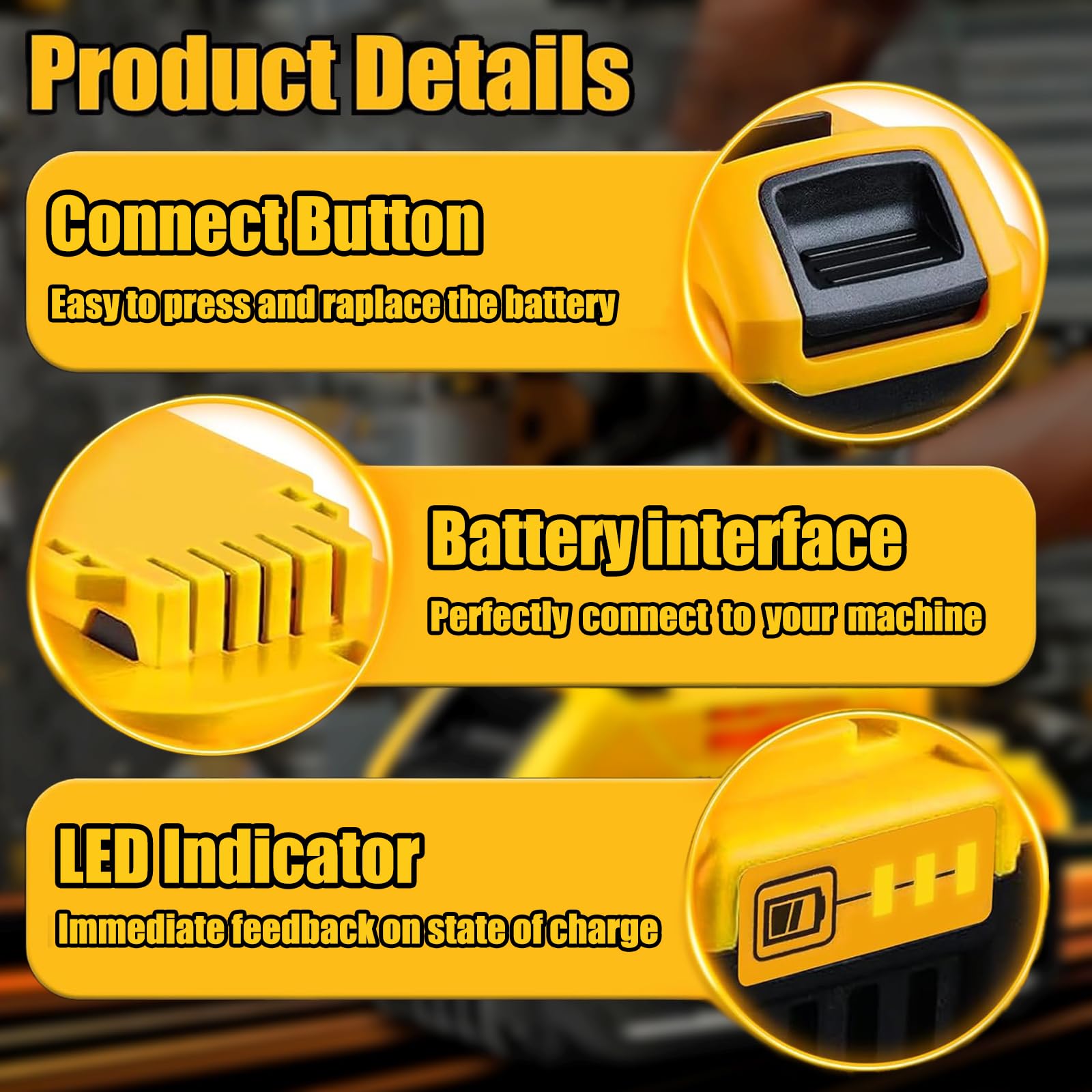 Replacement for Dewalt 20V MAX Battery 8.0Ah 2-Pack - High-Capacity Lithium Batteries Compatible with DCB208, DCB200, DCB206, DCB205, DCB204, DCB203, DCB180 - Longer Runtime for Dewalt Cordless Tools
